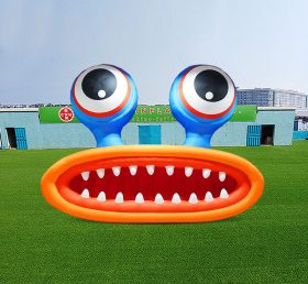 S4-667 Ojos inflables de boca grande de dibujos animados