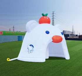 Tent1-6002 Tienda inflable de yurta de oso polar de dibujos animados