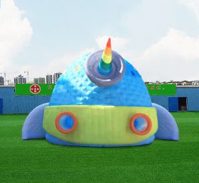 Tent1-6000 Carpa inflable con forma de cúpula de dibujos animados de ballenas de aviación