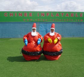 T11-661 Traje de sumo inflable de Papá Noel